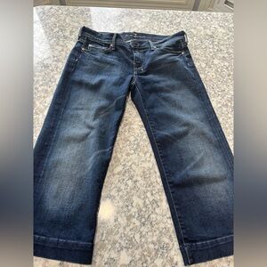 7FAM Crop Dojo Jeans in Blue Size 29